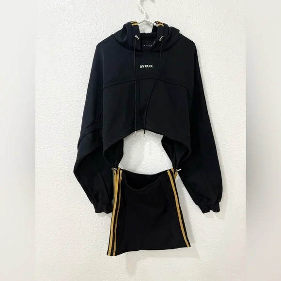 adidas IVY Park Hooded Cut Out Dress GR1445 Size M - Picture 6 of 7